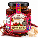 Don Emilio Extra Hot Red Pepper Salsa Macha 9 oz | EXTRA HOT (NON-GMO)
