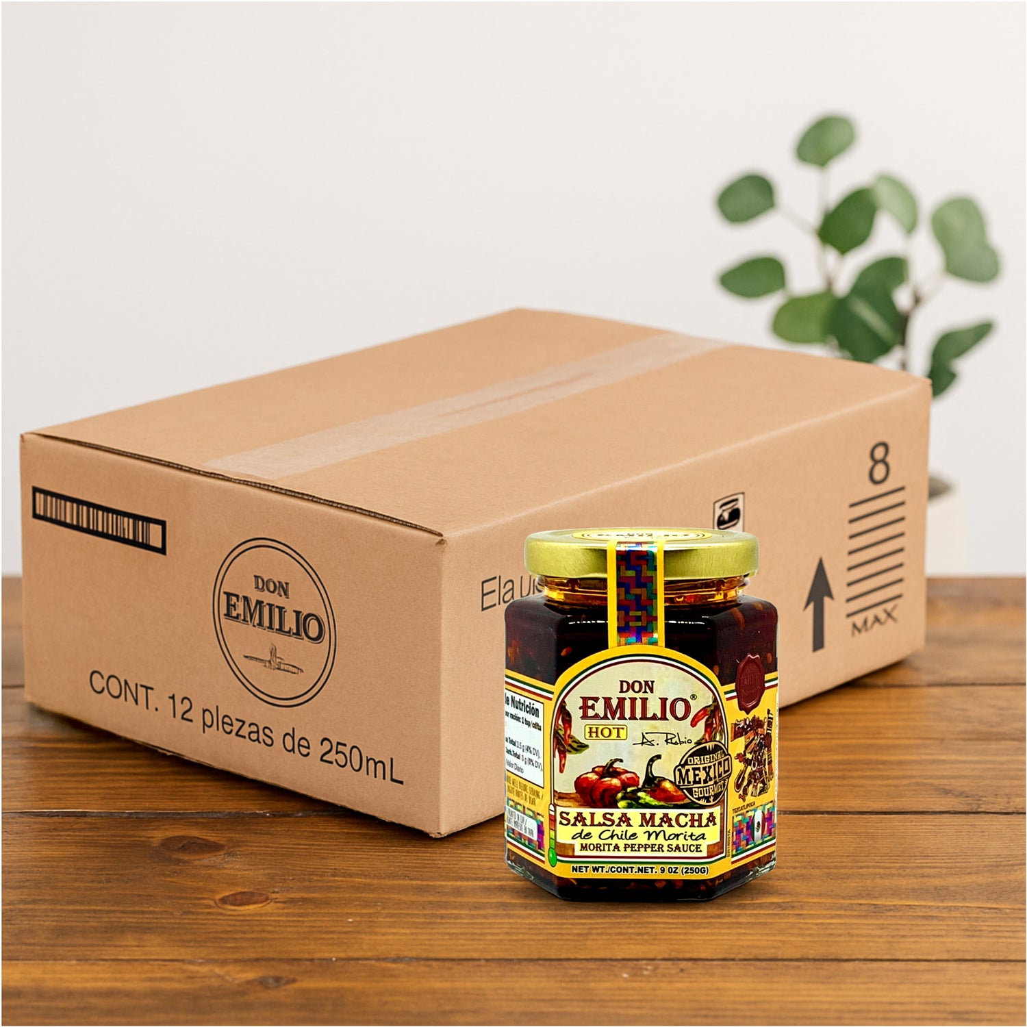 Don Emilio Morita Pepper Salsa Macha 12/9 oz | HOT (NON-GMO)