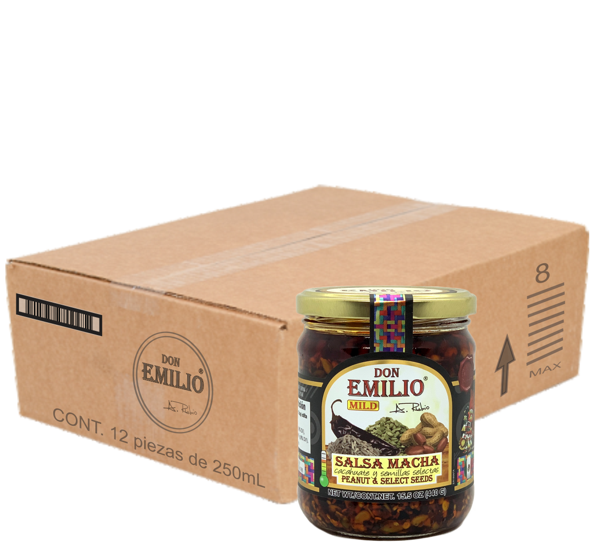 Don Emilio Peanut with Select Seeds Salsa Macha 12/15.5 oz | MILD (NON-GMO)