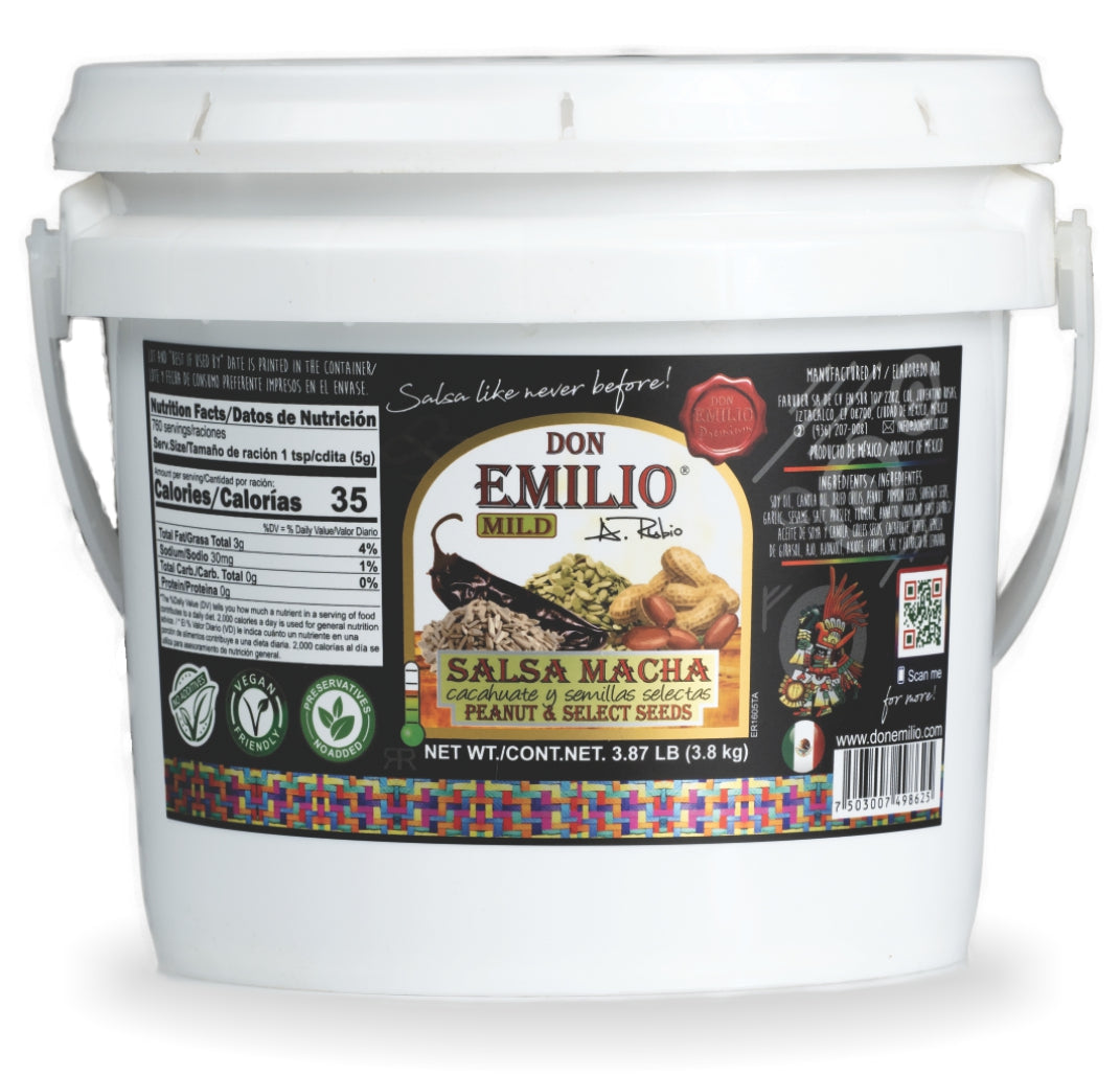 Don Emilio Peanut with Select Seeds Salsa Macha 1 GAL | MILD (NON-GMO)