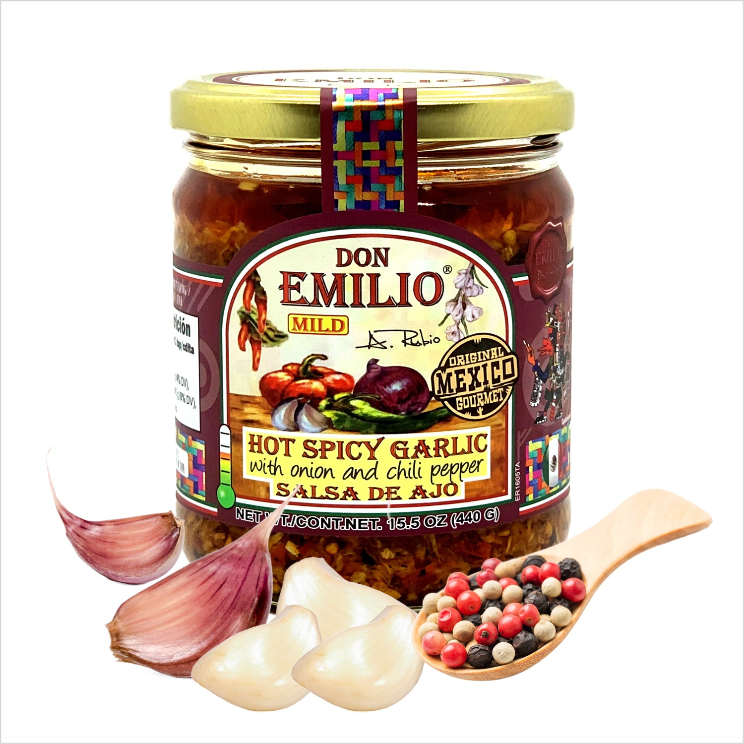 Don Emilio Spicy Garlic Sauce 15.5oz | MILD (NON-GMO)