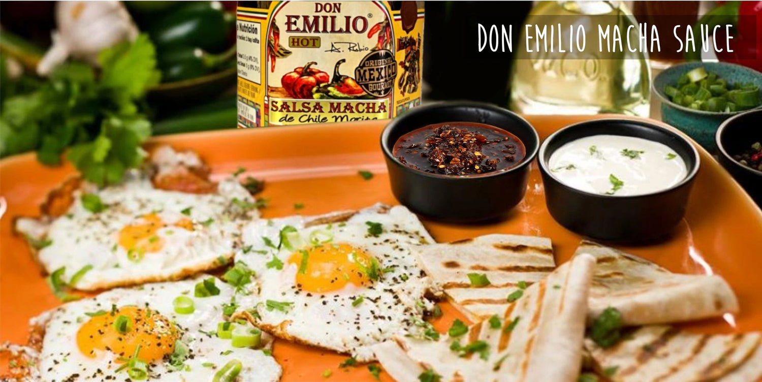 Don Emilio Salsa Macha Chili Oil, Roasted Morita Peppers, Spicy Gourmet Sauce, All Natural 12/9oz