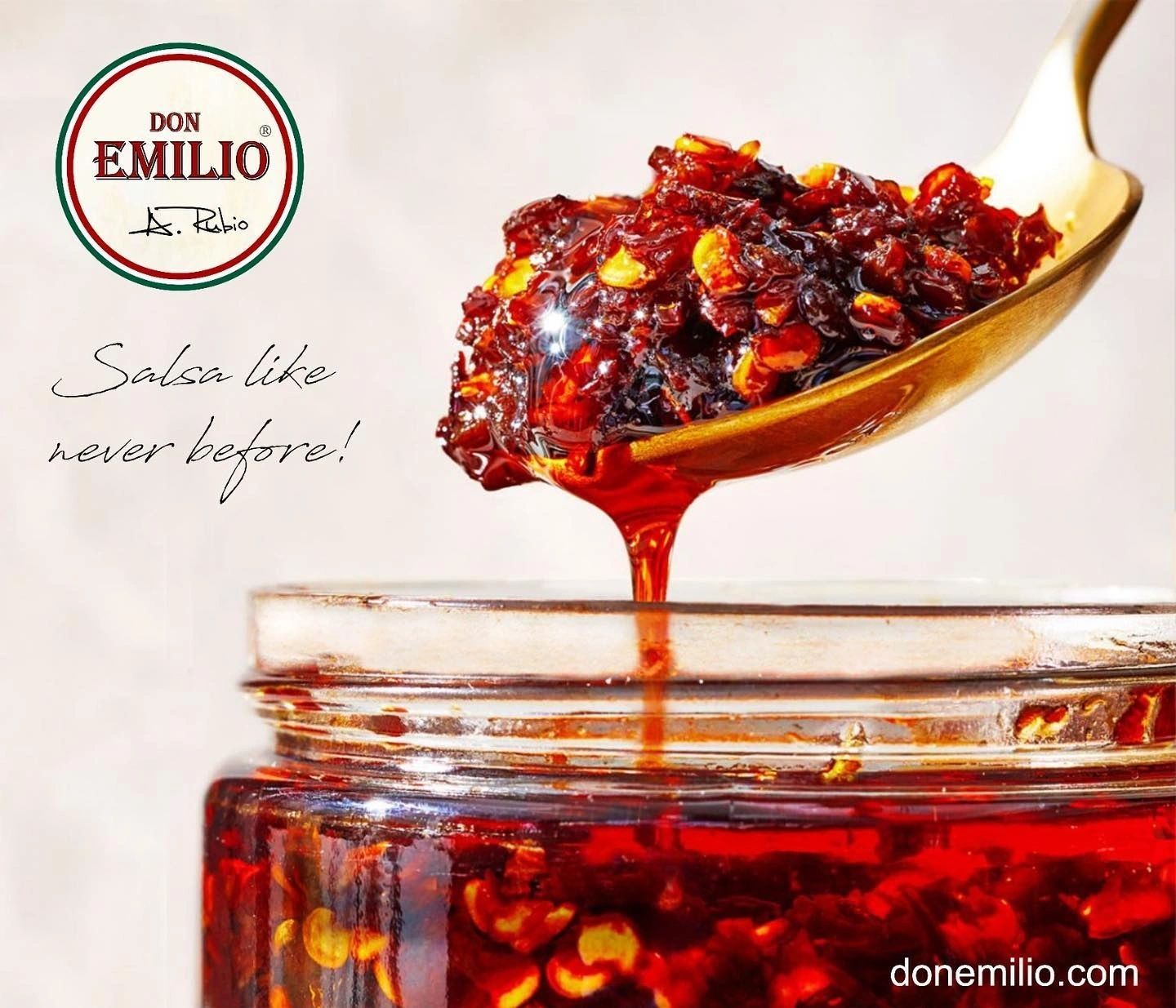 Don Emilio Red Pepper Salsa Macha - 15.5 oz, Extra Hot